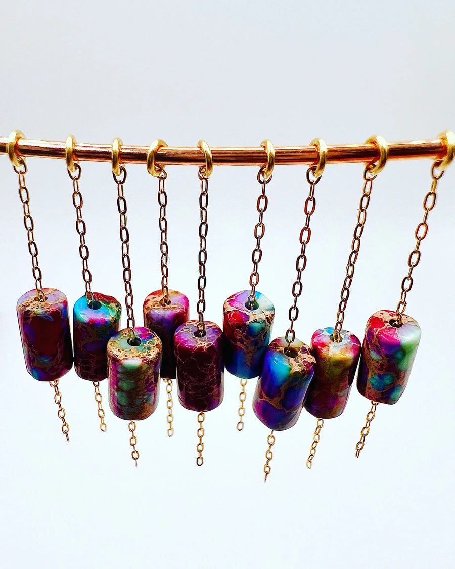 Hialeah Rainbow Jasper Charm