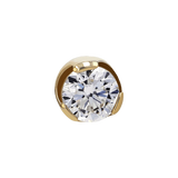 Anatometal 14G Prong Faceted Gem