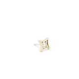 14K Gold Diamond Modern Starburst