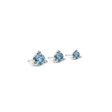 Umanative - 14K Gold 3-Prong Blue Topaz Threadless End