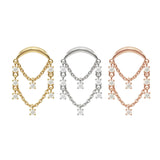 Umanative - 14K Gold Diamond Chandelier Chain Threadless End