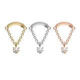 Umanative - 14K Gold Diamond Chain Threadless End