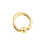Body Gems 14kt Gold Captive Bead Ring