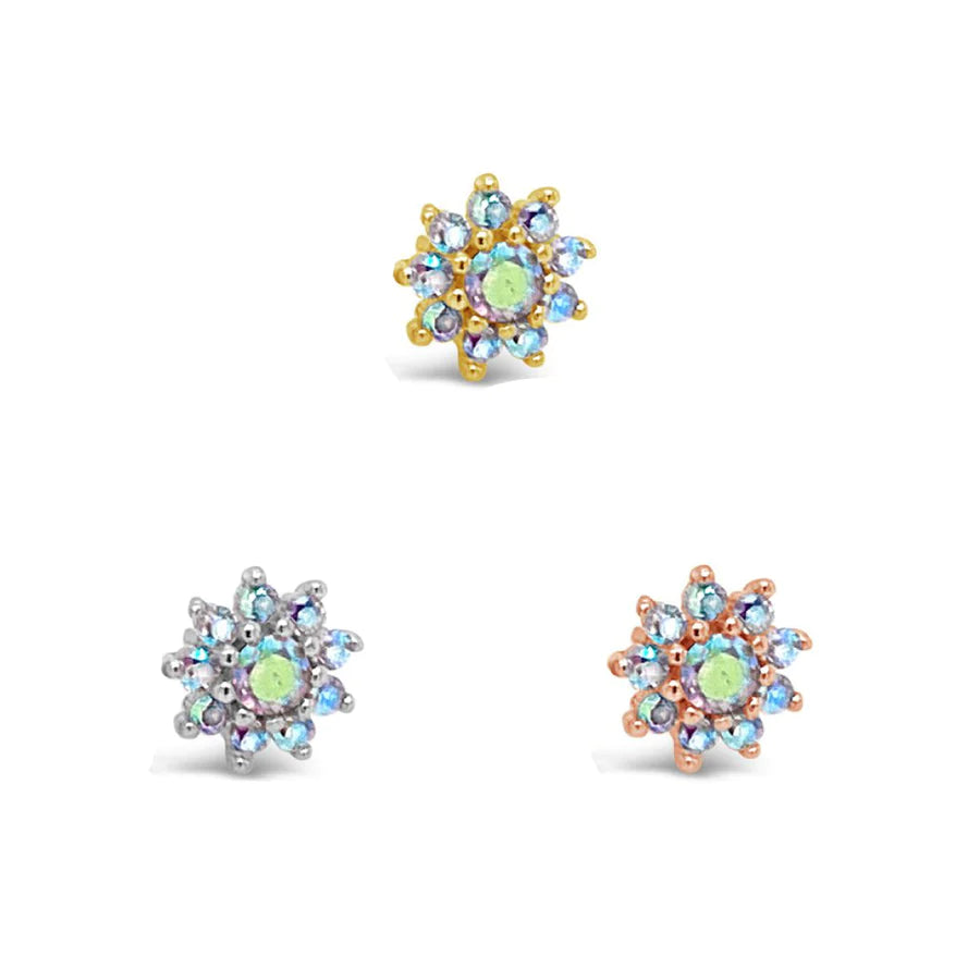 BJO Eloise Flower : Mercury Mist Topaz