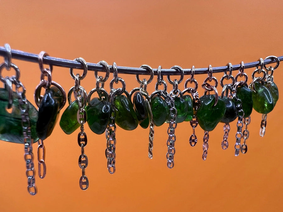 Hialeah Chrome Diopside Charm