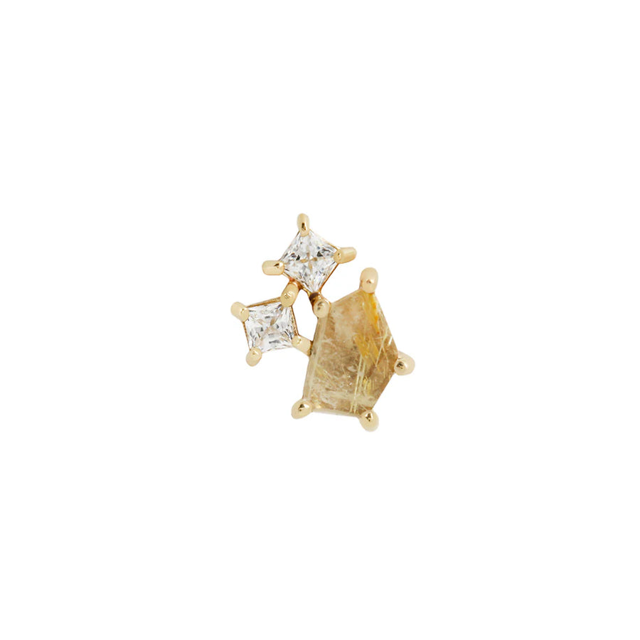 BJO Lyra Rutilated Quartz + CZ