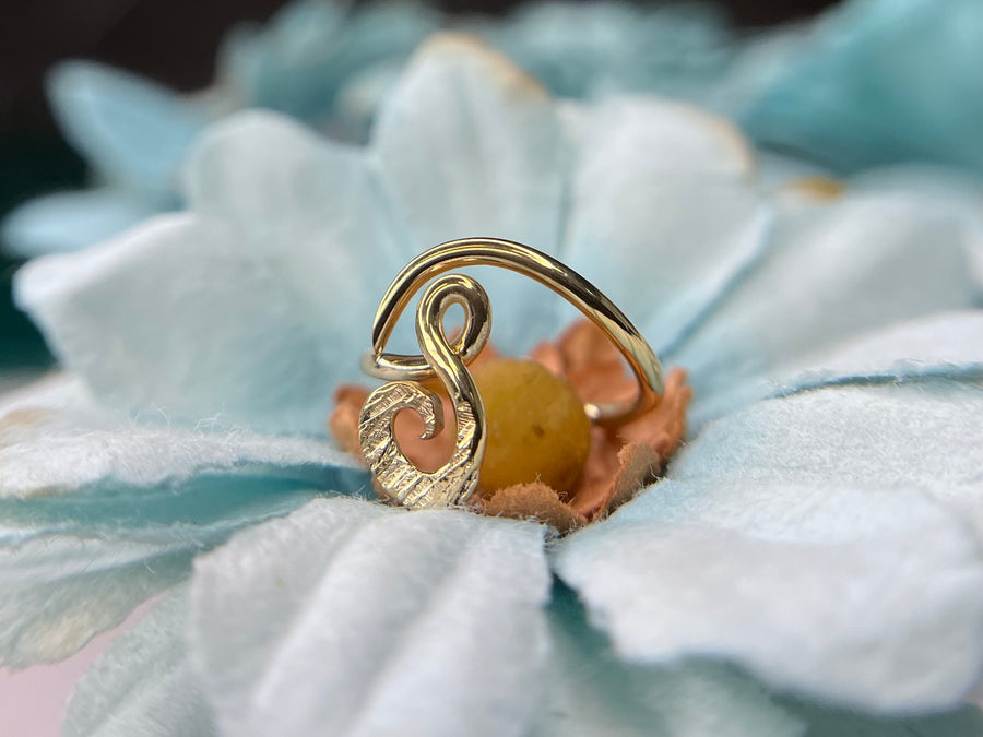 Interstellar Gold Hammered Lyrae Overlap - Conch