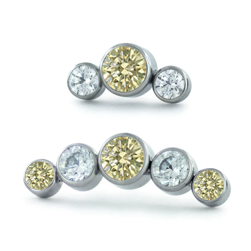 NeoMetal 3 and 5 Stone Clusters