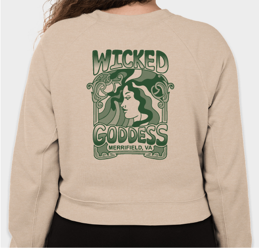 Wicked Goddess Crop Crewneck : Fall '23