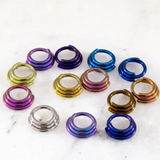 16g Titanium 3 Ring Hinge Ring