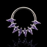 Khrysos Orchid Hinged Ring