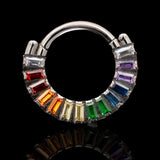Khrysos Grytta Rainbow Hinged Ring