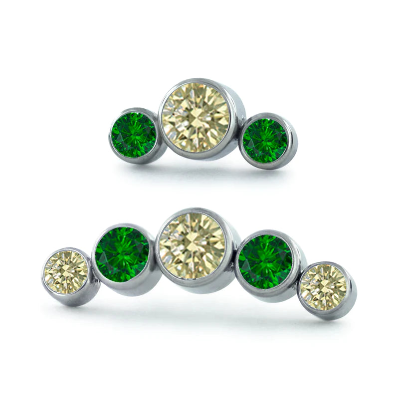 NeoMetal 3 and 5 Stone Clusters