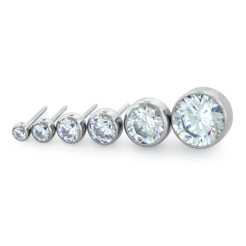 NeoMetal Bezel Set Clear CZ