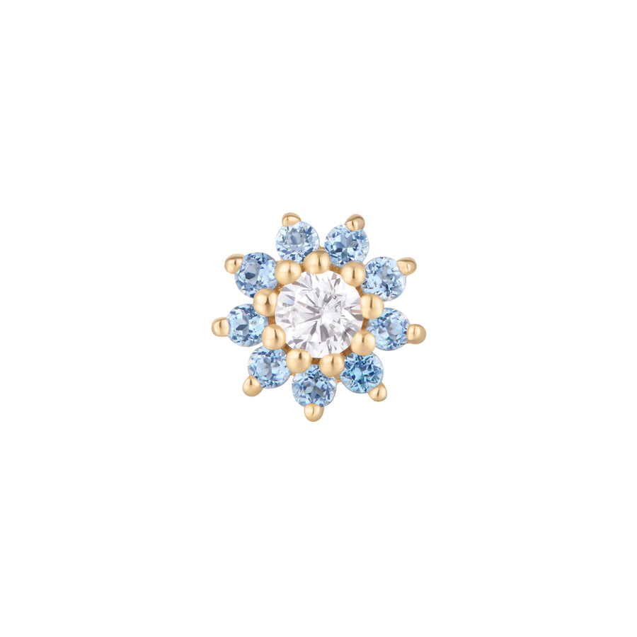 BJO Eloise Flower : London Blue Topaz