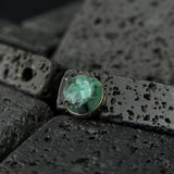 Dusk Rose Cut Emerald