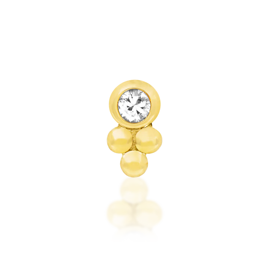 Junipurr Bezel-Set CZ