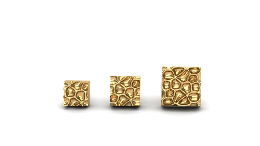 Mushroom Hammered Square