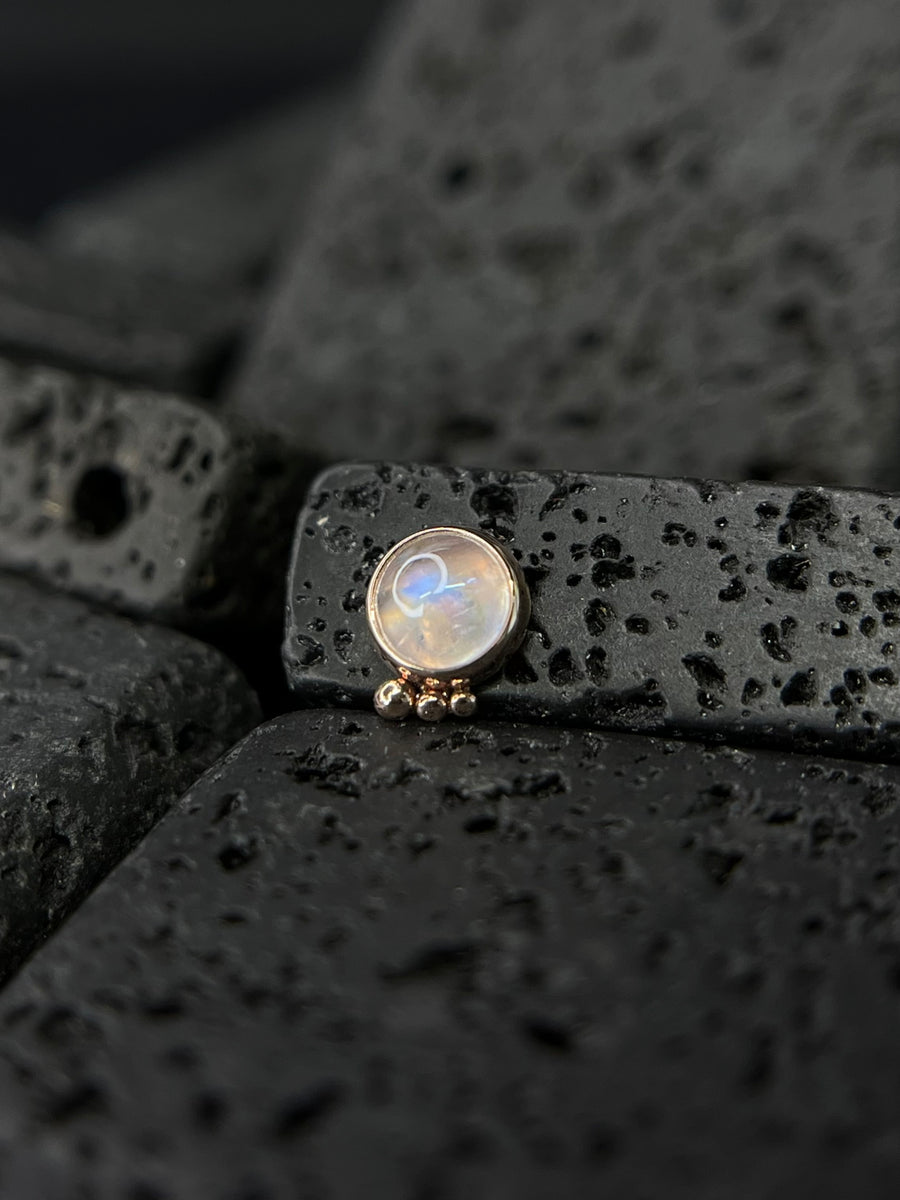 Dusk Rainbow Moonstone Bezel