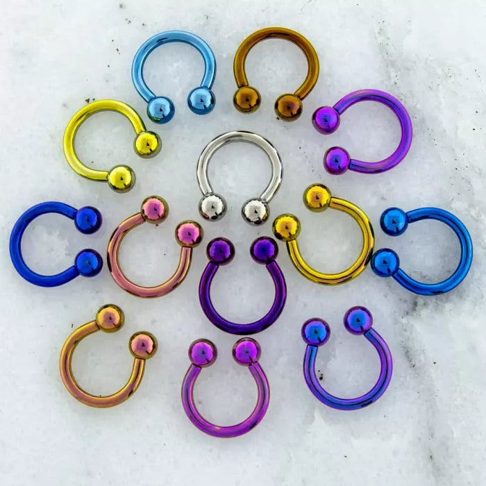 8G Titanium Horseshoe