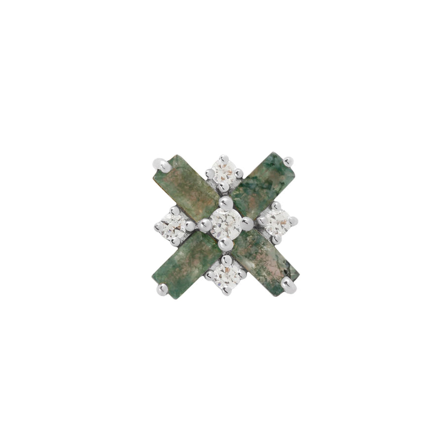 BJO Covet Moss Agate with CZ