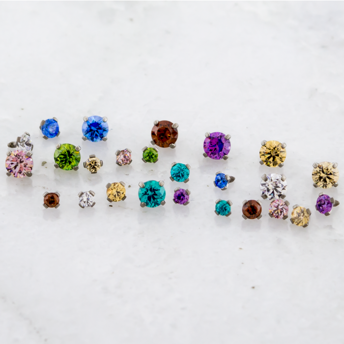 18/16g Premium Zirconia Threaded Tops