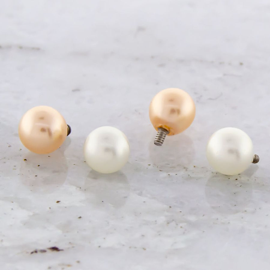 Internally Threaded Pearl Ends