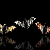 14k Gold Bat with Black CZ
