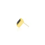 14k Gold and Black Square End