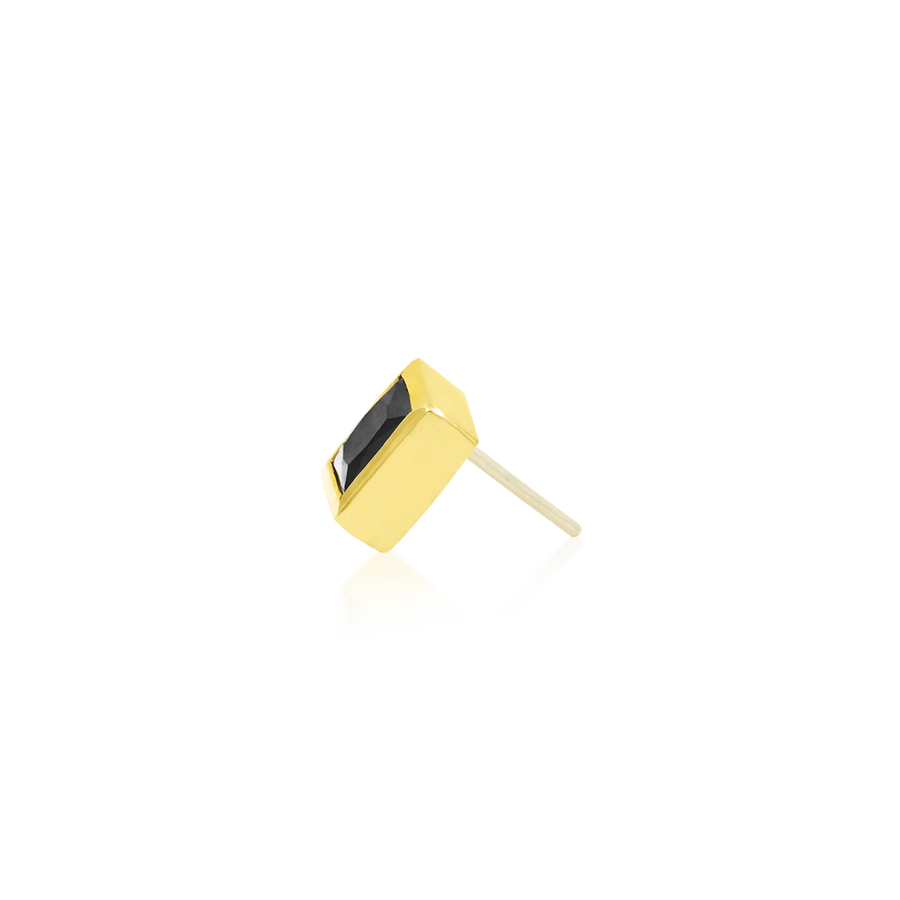 14k Gold and Black Square End