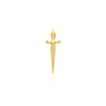 14k yellow gold dagger from junipurr jewelry