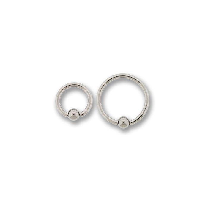 Titanium Captive Bead Rings 14g