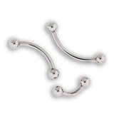 Titanium Curved Barbell 16g Threaded